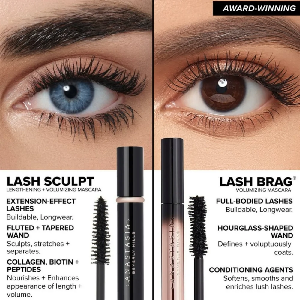 ANASTASIA BEVERLY HILLS DELUXE MINI LASH SCULPT MASCARA.